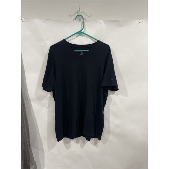 Fabletics Other - Fabletics Shirt Mens Size XL Black Short Sleeve Athletic Athleisure V Neck